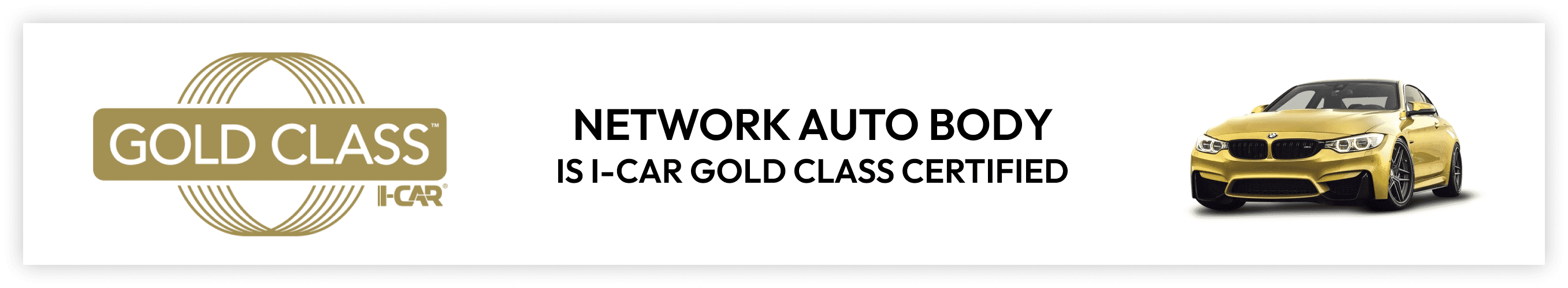 Network Auto Body Certified I Car Gold