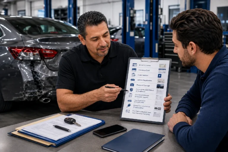 Read more about the article What Documents Should You Bring to a Body Shop?